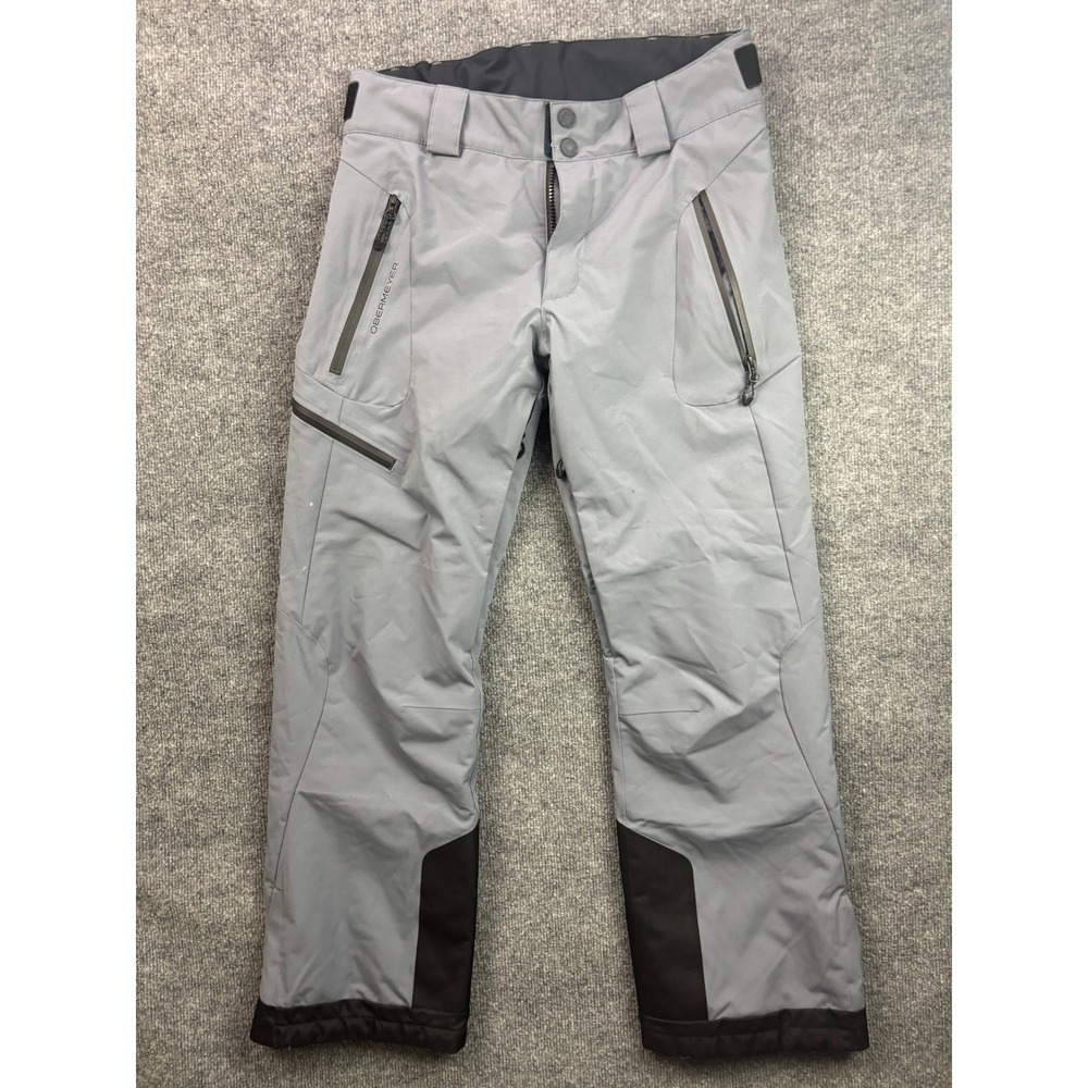 Obermeyer Force Ski Pants Men S Gray Waterproof Insulated Snowboard Trousers